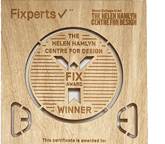 FIXPERTS RCA Helen Hamlyn Award 2024 winner seal for Inclusive Design