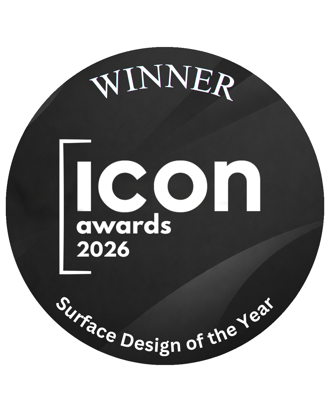 ICON Awards 2026 winner seal — Surface Design of the Year